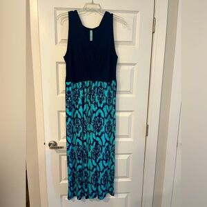 Modcloth/Gilli Blue Maxi Dress, Size 1X